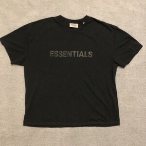 FEAR OF GOD ESSENTIALS T Shirt Black - XL